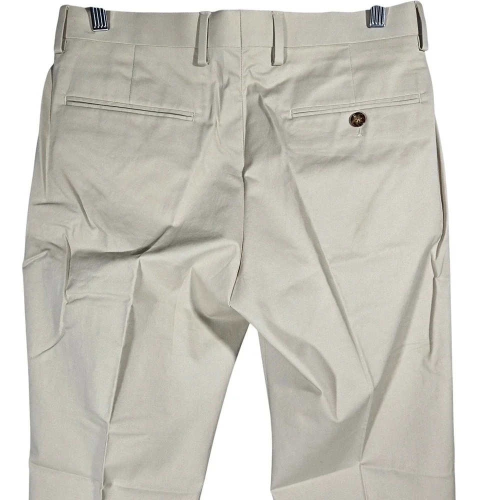 J Crew Thompson Tapered Chino‎ Pants Mens 30x30 Khaki Flat Front Cotton Blend
